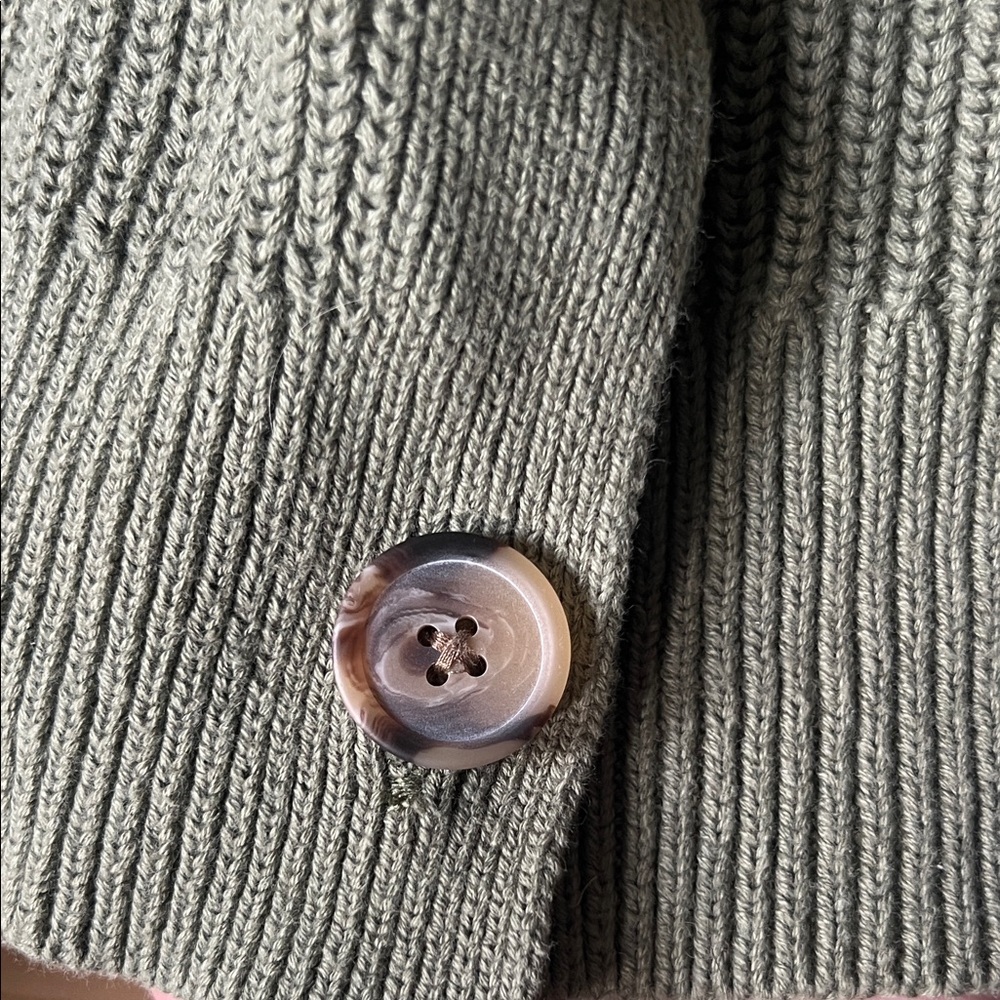 Old Navy Olive Cardigan Sweater - Picture 6 of 6